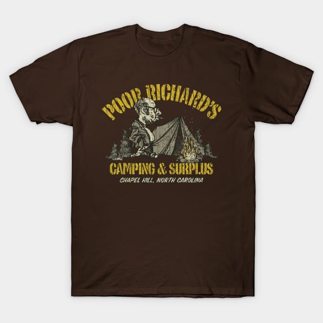 Poor Richard’s Camping & Surplus 1968 T-Shirt by JCD666